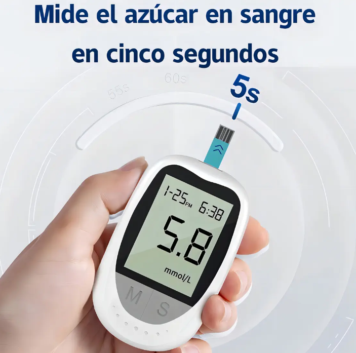 Glucometro Digital + 50 Tiras Y 50 Lancetas Sacre Solutions