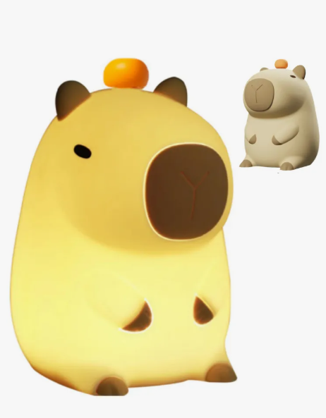 Bonita Lámpara De Noche Con Forma De Capibara