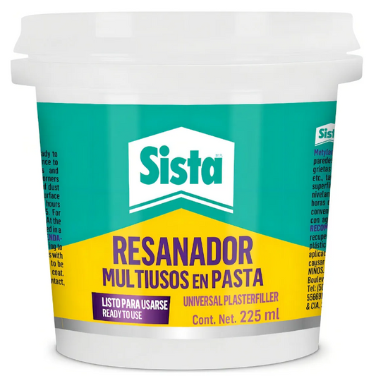 Resanador Multiusos Sista Pasta Resanar Pared Rellenar 225ml