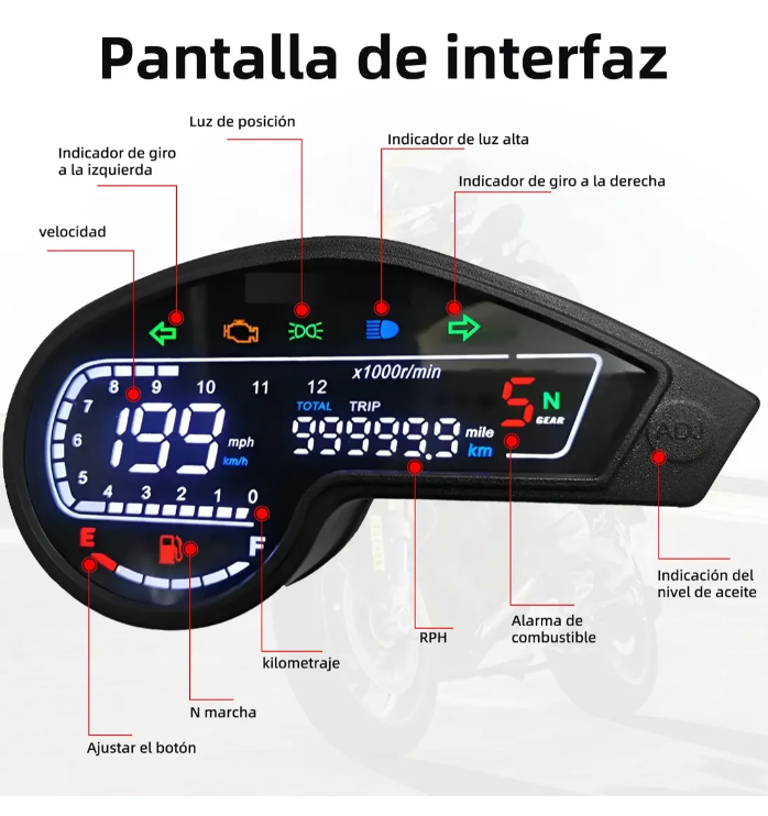 Tablero Digital Moto