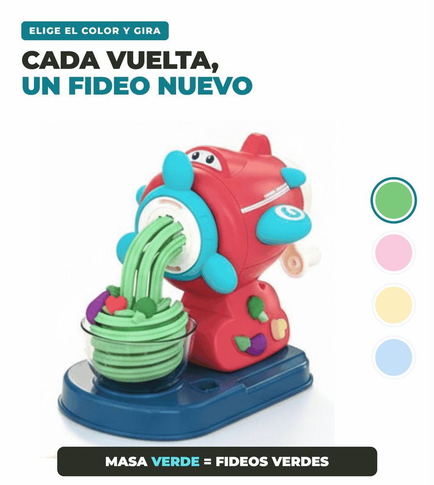 Fideolin elige el color y gira