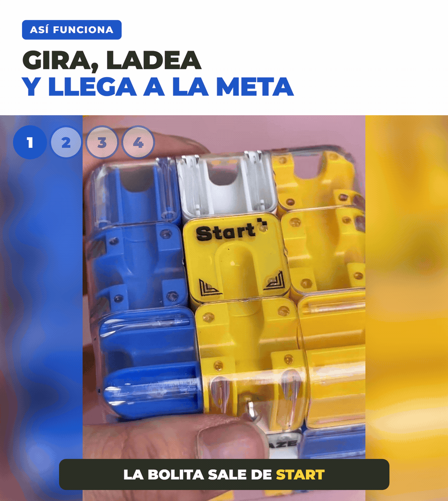 LaberiCubo gira, ladea y llega a la meta