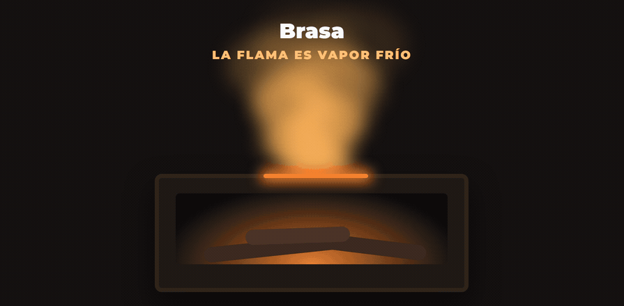 FuegoHogar: la flama de vapor cambia de color