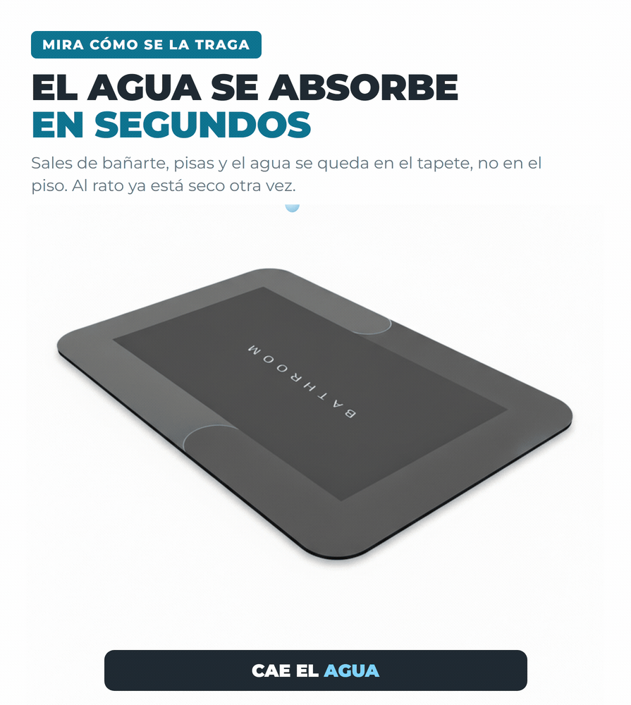 PasoSeco absorbe el agua