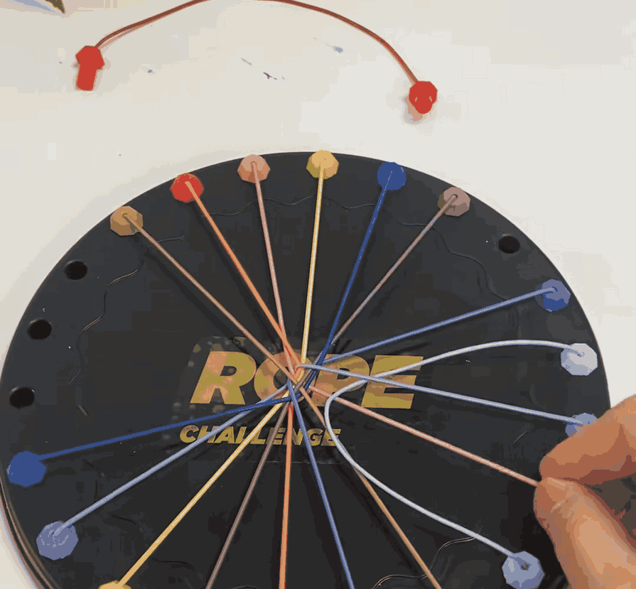 NudoReto tablero vaciándose cuerda por cuerda