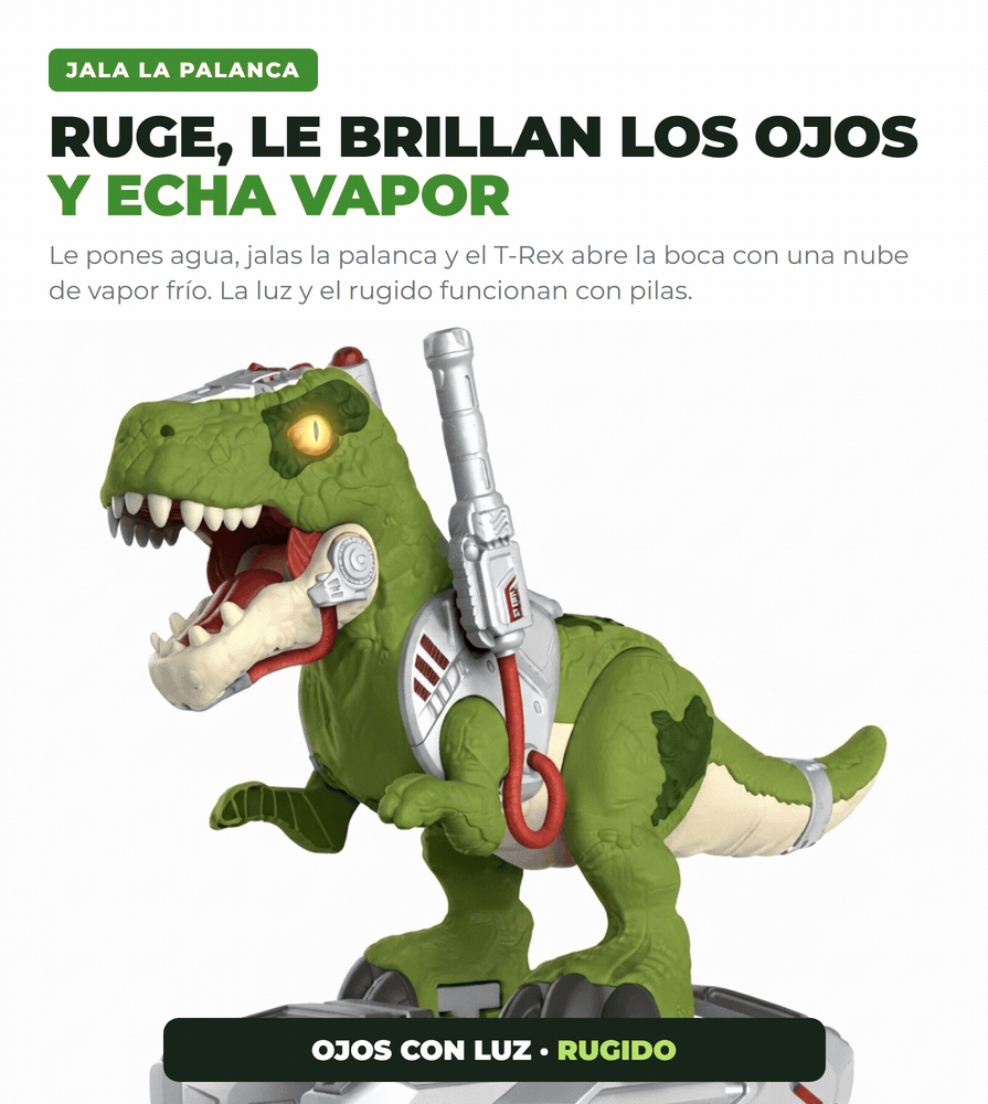 RexRider ruge y echa vapor