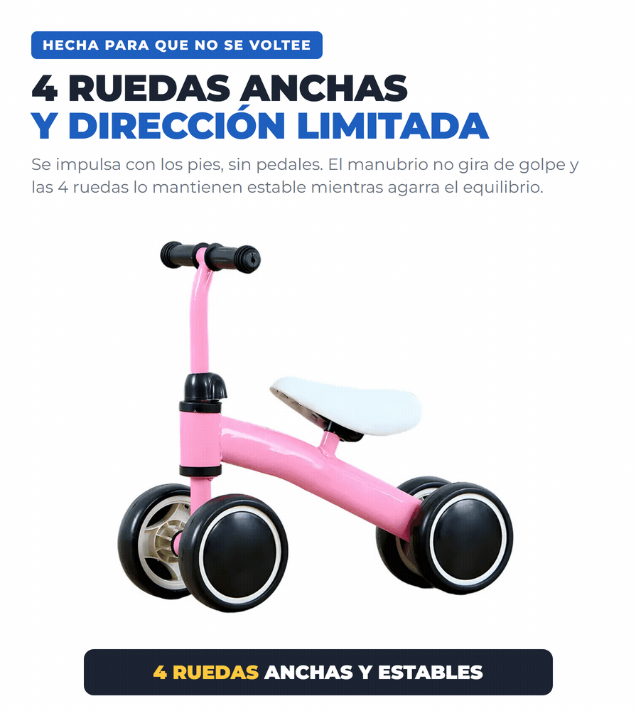 RodaPasos 4 ruedas y direccion limitada