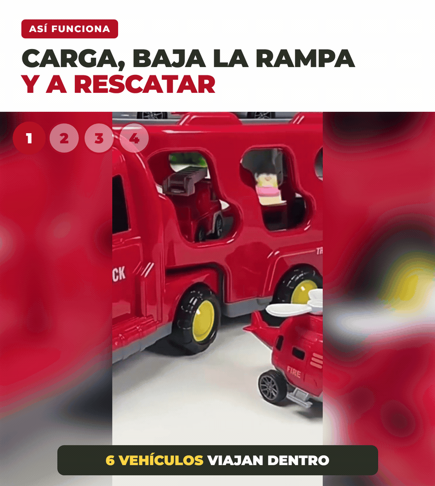 Rescatin carga, baja la rampa y a rescatar