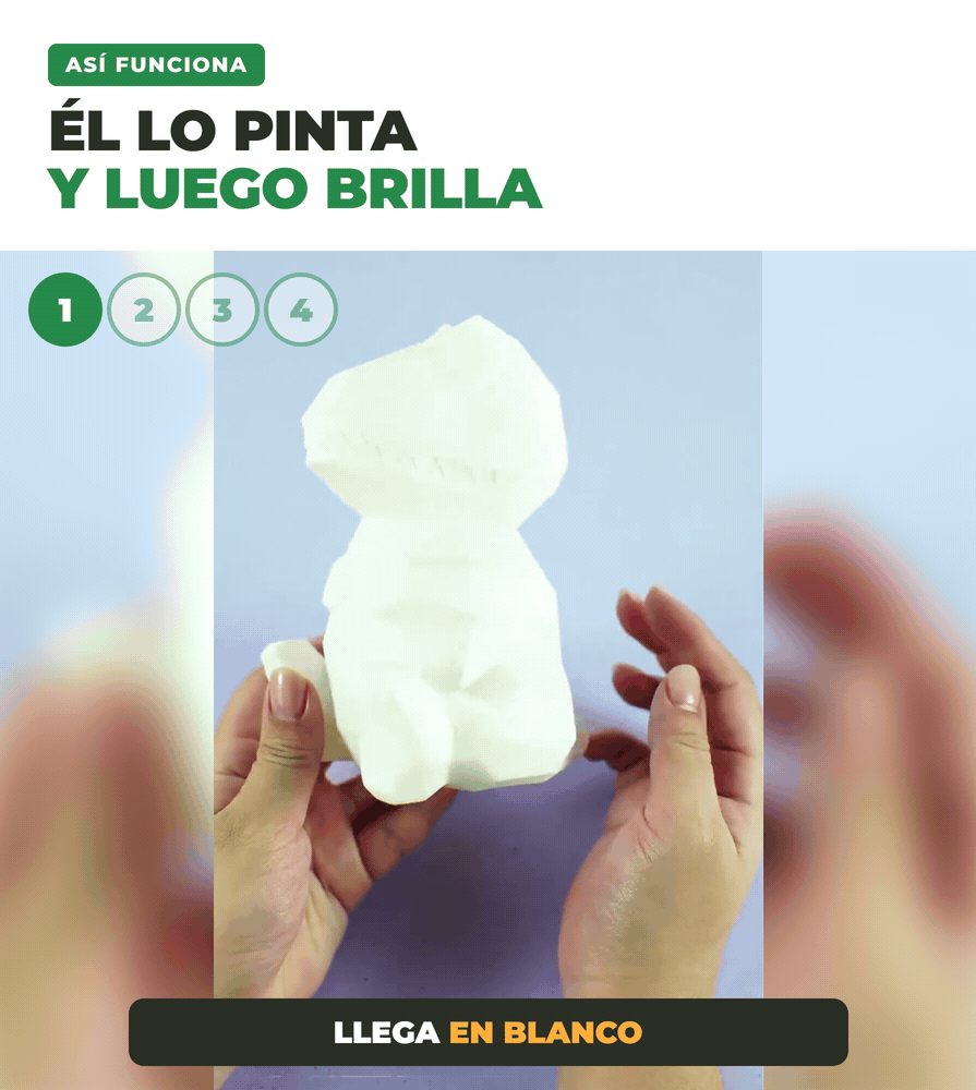 PintaDino: lo pinta y de noche se prende