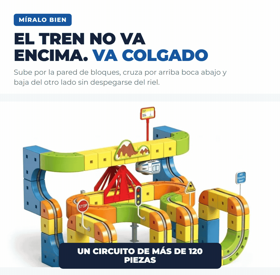 MagicRail el tren corre boca abajo