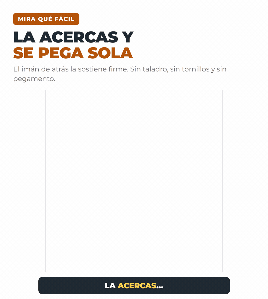 OrdenImán se pega sola
