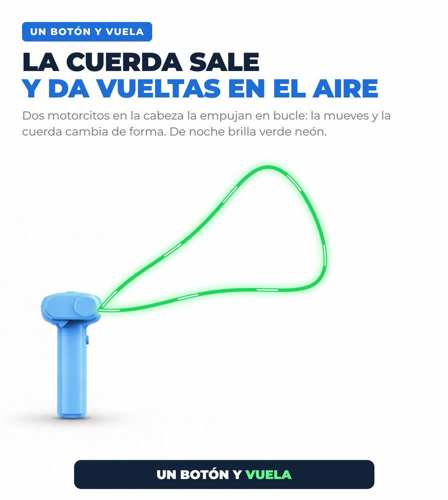 LazoLuz cuerda que vuela