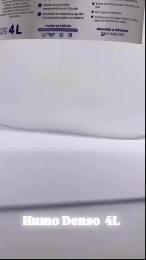 Kit de líquidos: 1 galón de humo + 1 L de burbujas