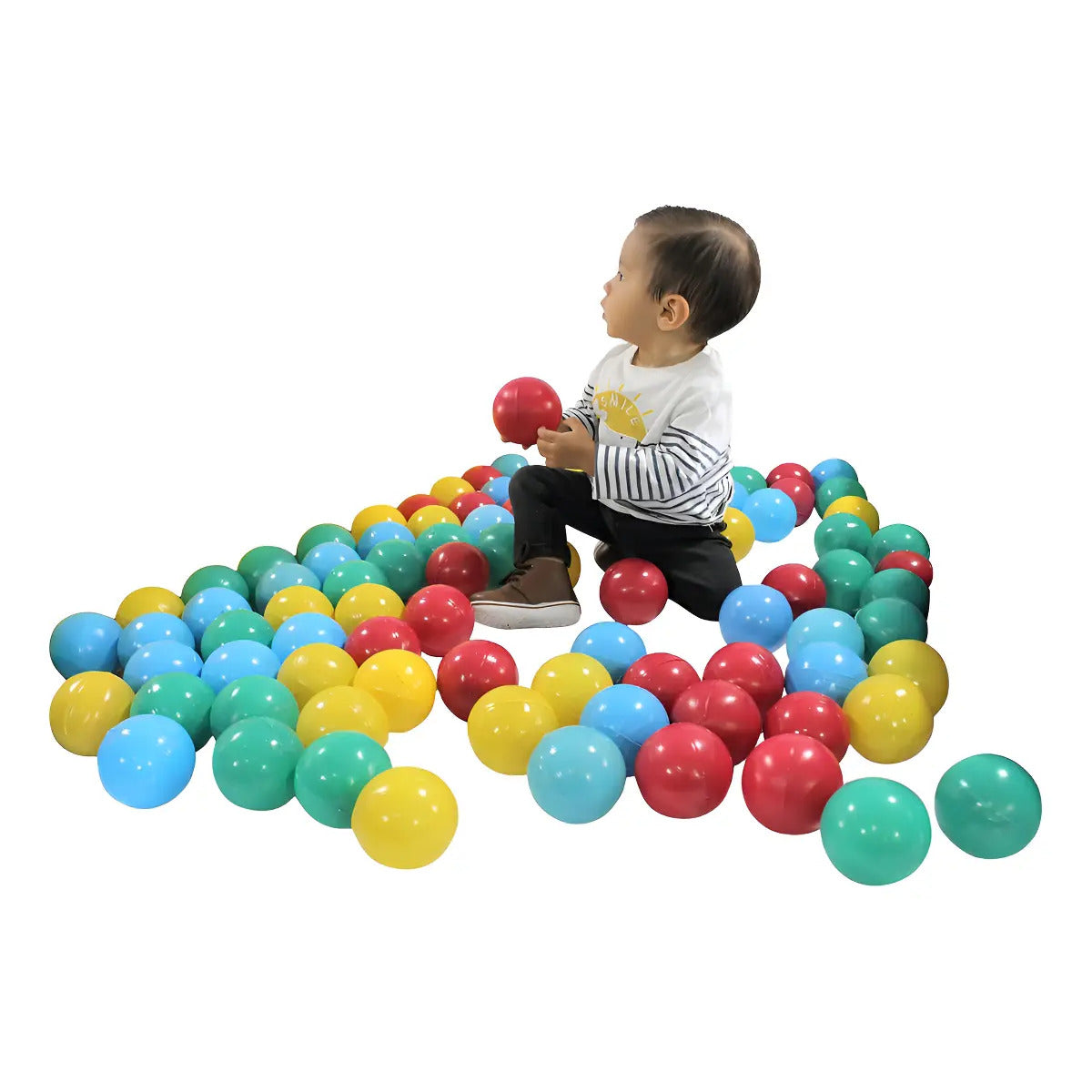 100 pelotas de colores de 8 cm