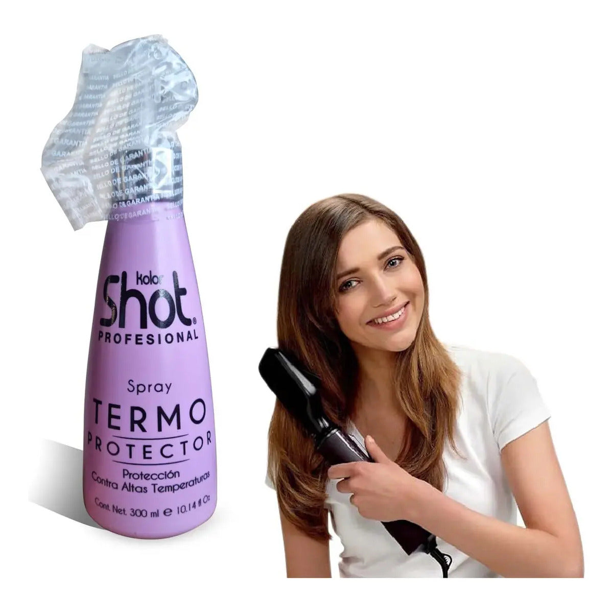 Spray termoprotector con keratina