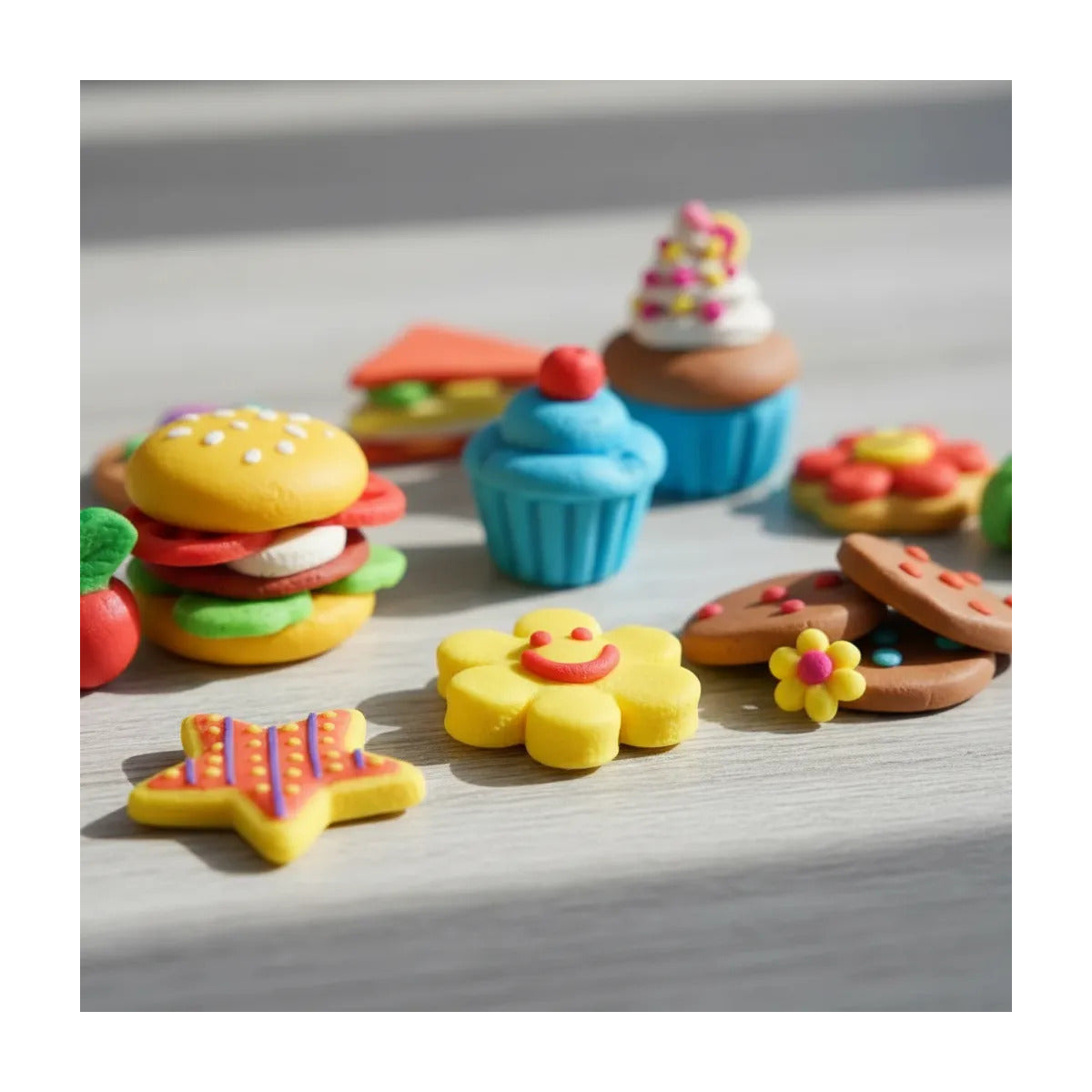 8 botes de masa de colores extra
