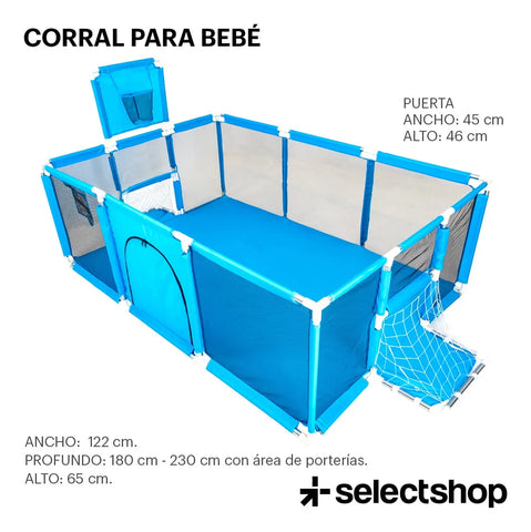 PlayZone Baby (Corral Soccer con canasta)