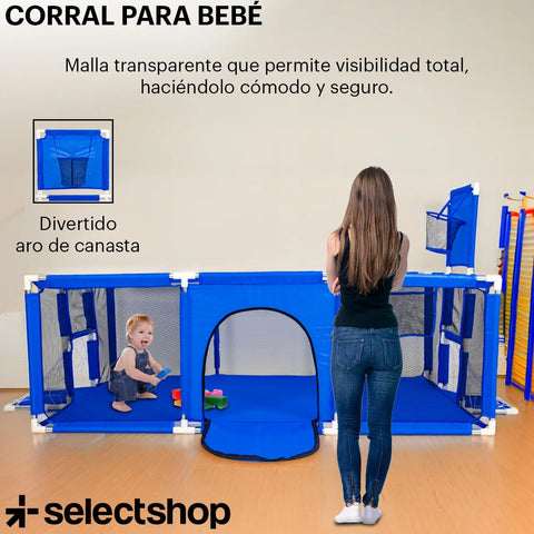 PlayZone Baby (Corral Soccer con canasta)