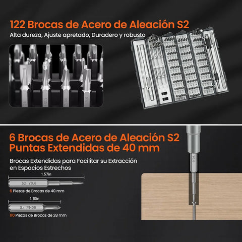 ProFix Precision (Destornillador 128 piezas)