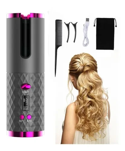 Rizadora AUTOMÁTICA para cabello recargable