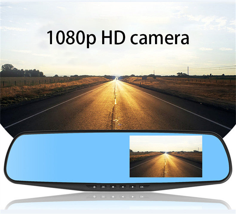 Espejo Retrovisor Amplio con Camara HD