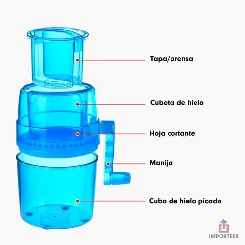 Máquina trituradora de hielo para raspados