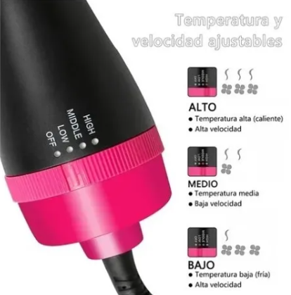 One-Step Secador Voluminizador: Seca, Riza, Alisa y Peina tu Cabello | Pago Contrareembolso Disponible